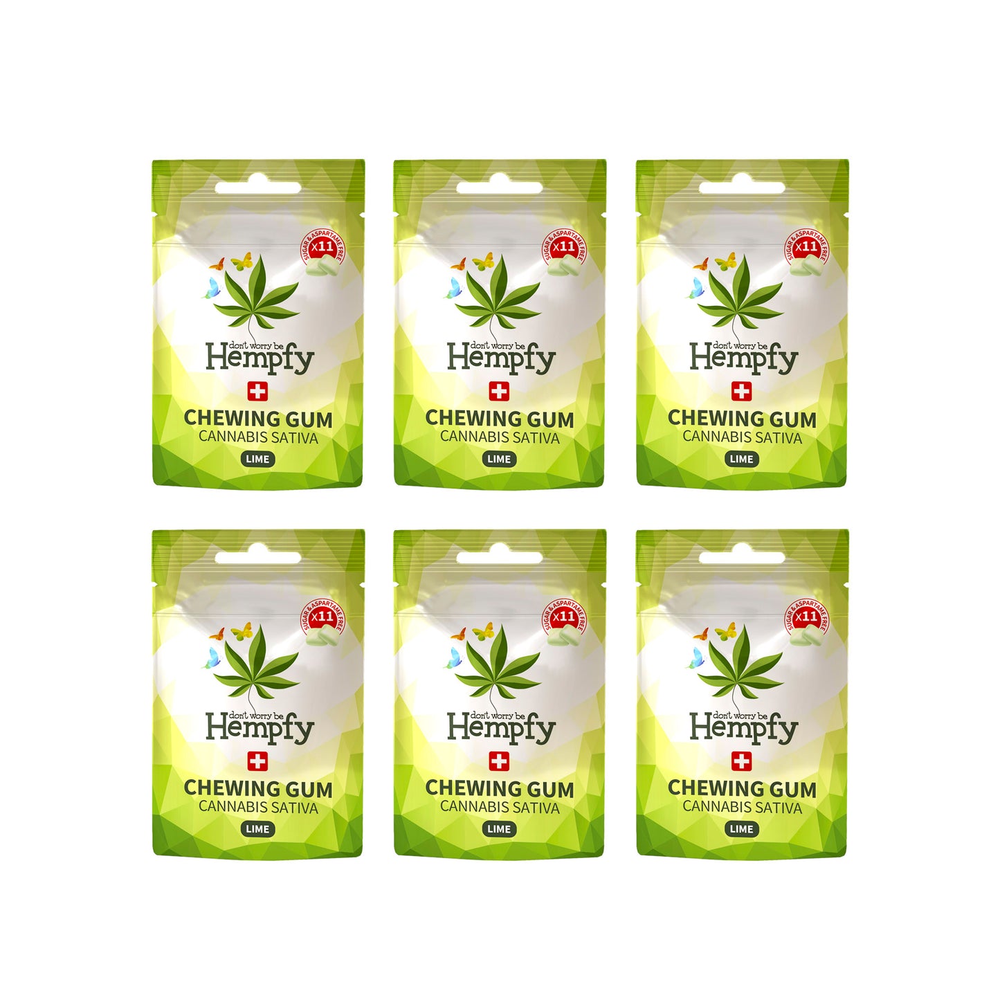 Guma do żucia Hempfy, opakowanie 7